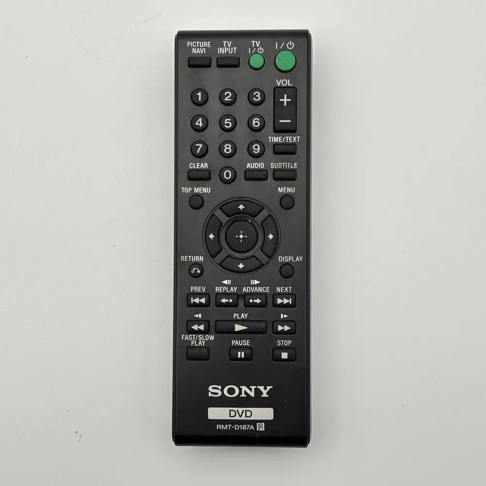 Genuine Sony RMT-D187A DVD Remote Control Tested Working. VG Condition